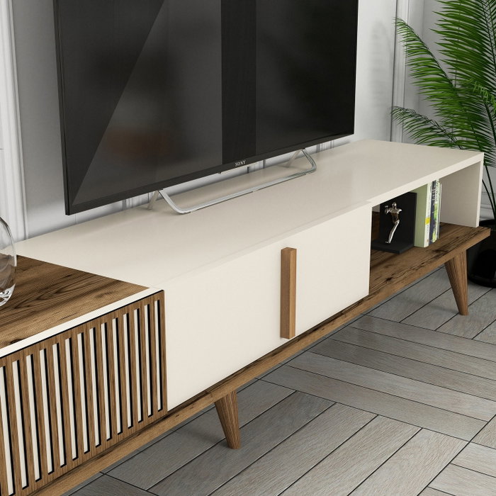 Hanah Home Milan TV - Nogal y Crema